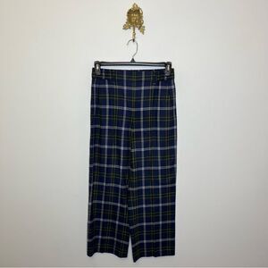 Aritzia Wilfred Plaid Easy High Rise Cropped Trousers Pant S